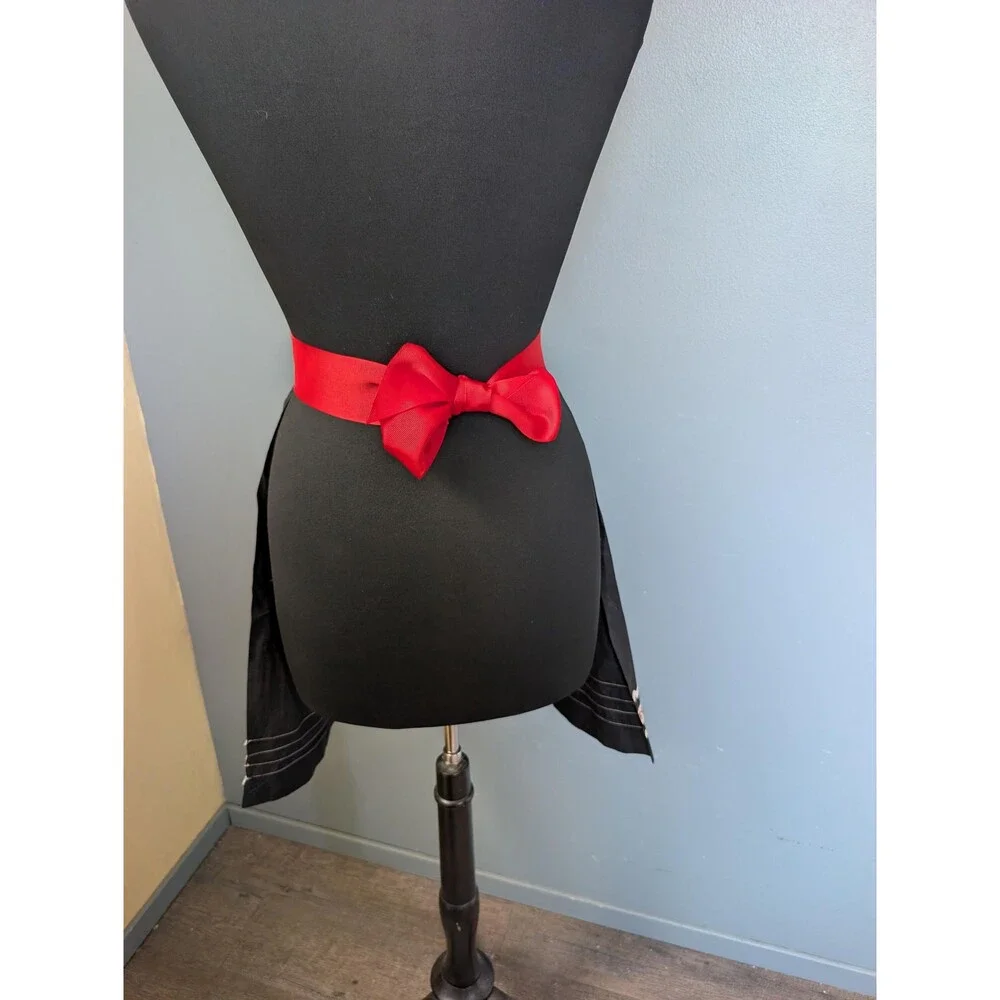 Vintage 50s 60s Half Apron, Holiday Christmas Apron
